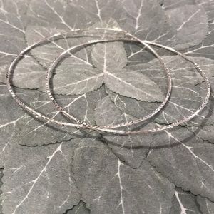 Super cute big sterling silver hoops